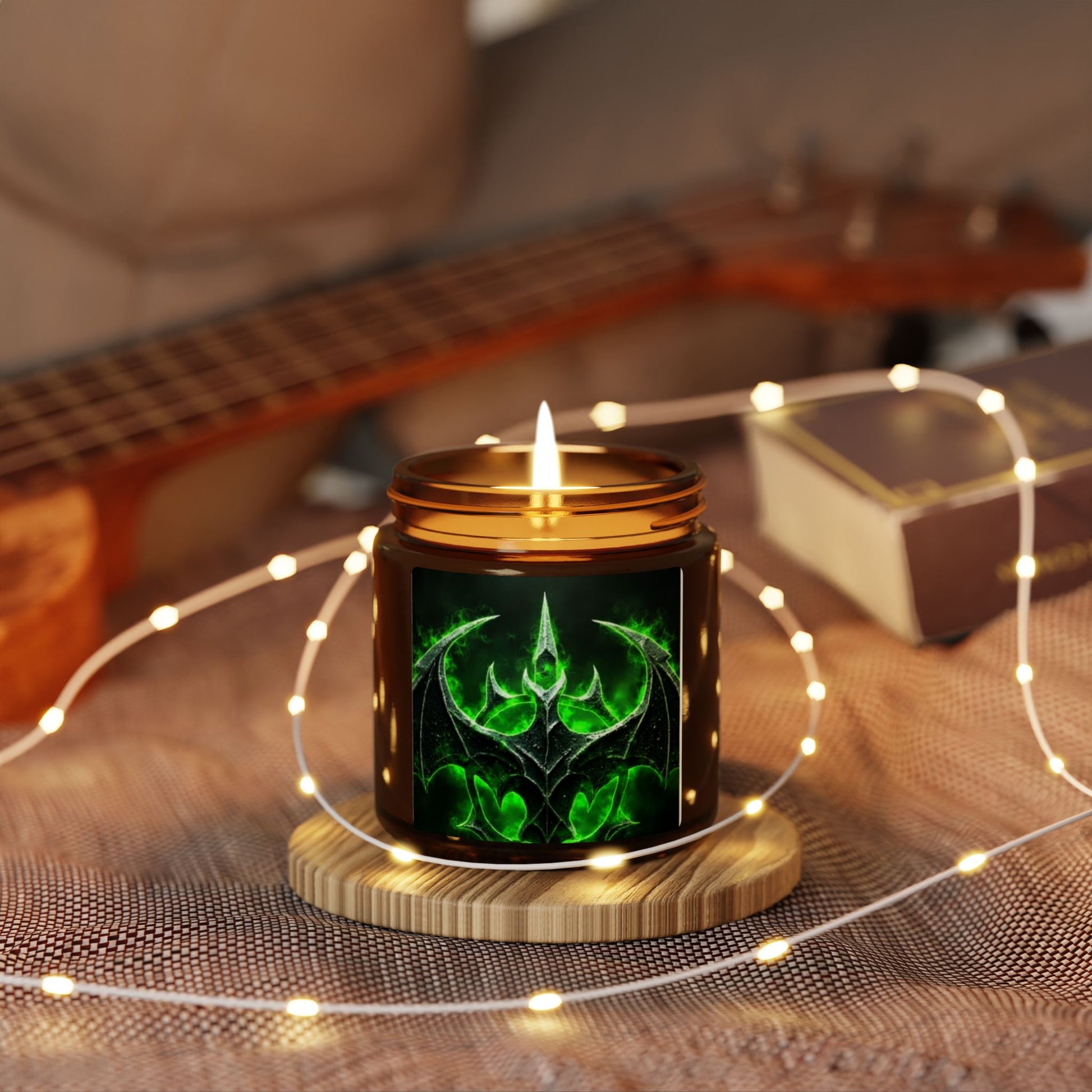 Mystical Green Soy Candle - Hand-Poured Aromatherapy, Home Decor, Gifts for Her, Relaxation, Seasonal Celebrations