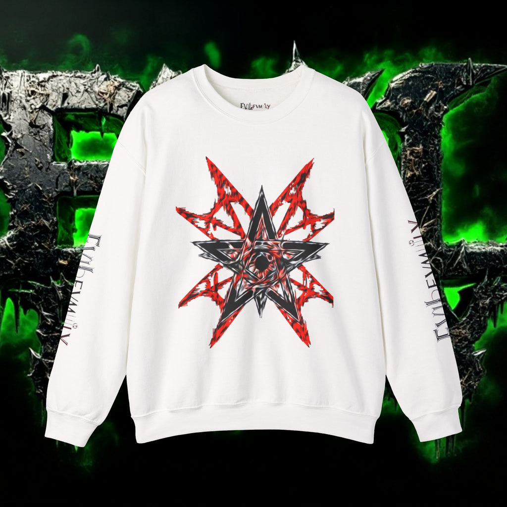 Edgy Graphic Sweatshirt, Unisex Crewneck, Trendy Fashion, Layering Piece, Gift for Him/Her, Streetwear Style