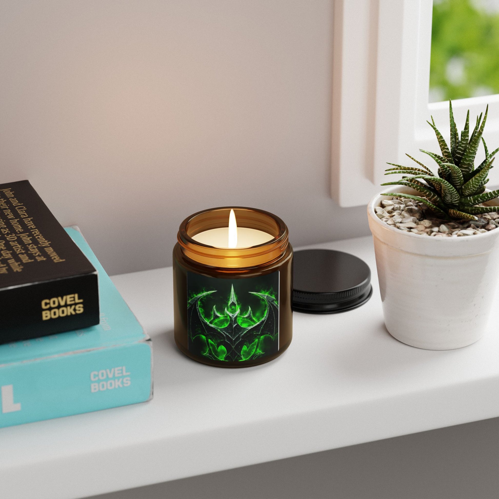 Mystical Green Soy Candle - Hand-Poured Aromatherapy, Home Decor, Gifts for Her, Relaxation, Seasonal Celebrations