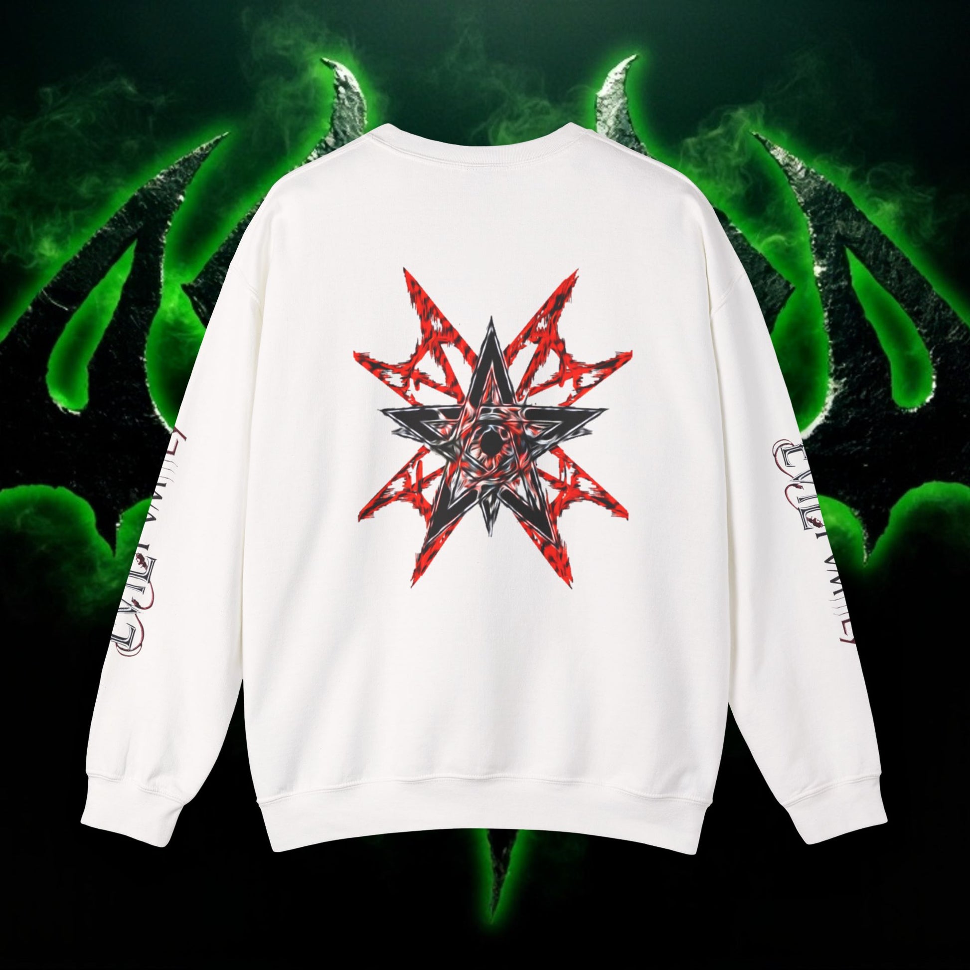Edgy Graphic Sweatshirt, Unisex Crewneck, Trendy Fashion, Layering Piece, Gift for Him/Her, Streetwear Style