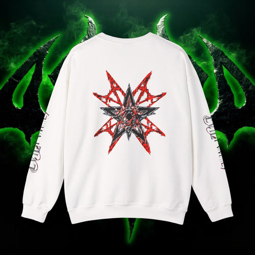 Edgy Graphic Sweatshirt, Unisex Crewneck, Trendy Fashion, Layering Piece, Gift for Him/Her, Streetwear Style